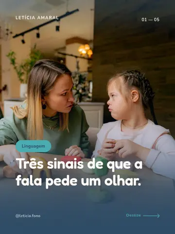 Três sinais de que a fala pede um olhar.