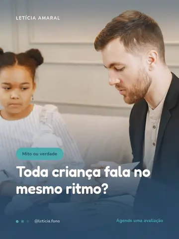 Toda criança fala no mesmo ritmo?