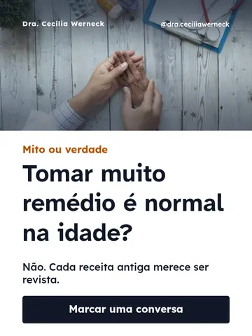 Tomar muito remédio é normal na idade?