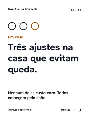 Três ajustes na casa que evitam queda.