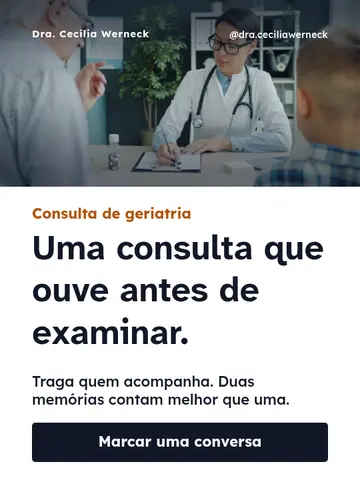 Uma consulta que ouve antes de examinar.