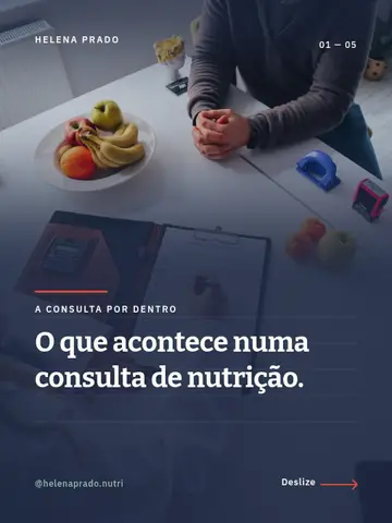 O que acontece numa consulta de nutrição.