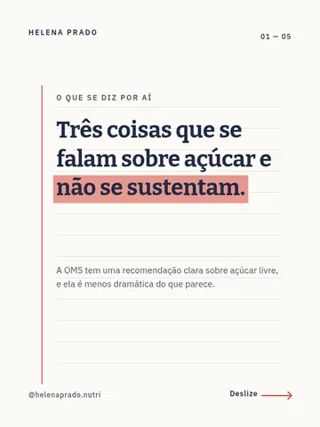 Três coisas que se falam sobre açúcar e não se sustentam.