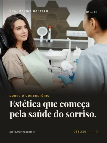 Estética que começa pela saúde do sorriso.