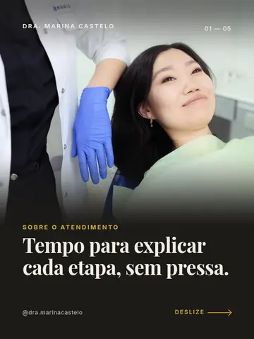 Tempo para explicar cada etapa, sem pressa.