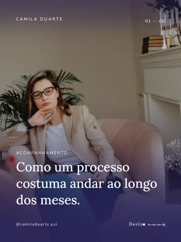 Como um processo costuma andar ao longo dos meses.
