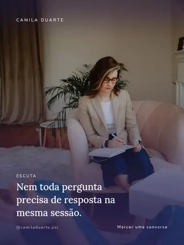 Nem toda pergunta precisa de resposta na mesma sessão.