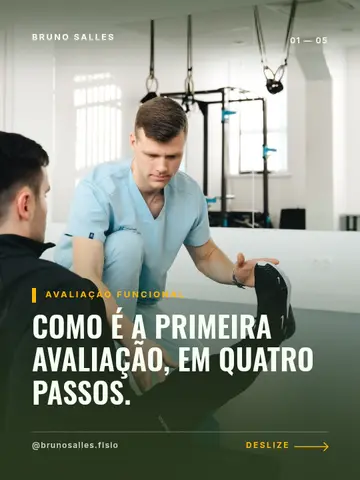 Como é a primeira avaliação, em quatro passos.