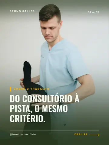 Do consultório à pista, o mesmo critério.