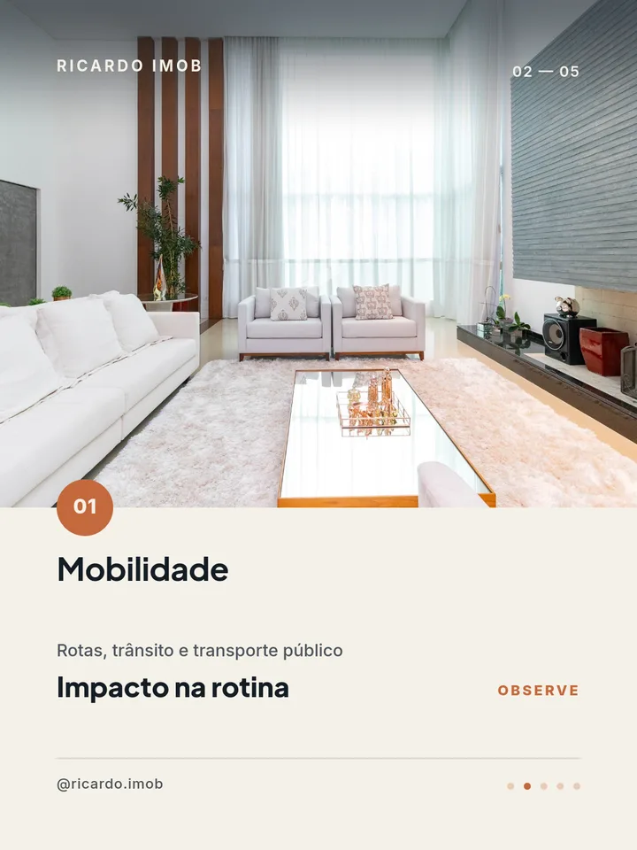 Página 2 de 5 — Mobilidade: rotas, trânsito e transporte público — impacto na rotina.